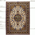 ペルシャ絨毯の各部の名称