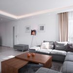 リビングに必要な機能を考慮した機能的なリビングテーブル