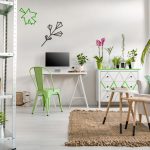 センス抜群！オシャレなグリーンインテリアのコーディネート1